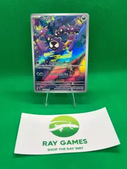 Pokemon TCG Gastly 177/162 Temporal Forces Holo Illustration Rare NM - Image 1