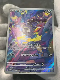 Pokemon TCG Gastly 177/162 Temporal Forces Holo Illustration Rare NM - Image 4