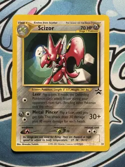 Scizor #33 Pokemon Promo WOTC Black Star Promo - Image 1