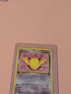 Drowzee 54/82 Team Rocket Regular 1st Edition Pokemon TCG NM Common Card - Image 3