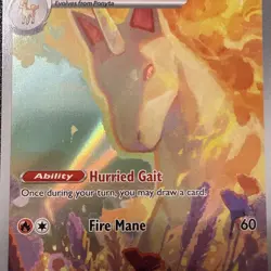 Rapidash 189/182 Illustration Rare | Pokemon TCG: Destined Rivals | Near Mint NM - Image 4