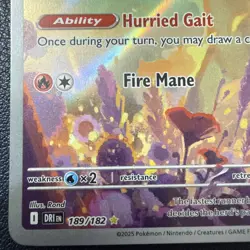Rapidash 189/182 Illustration Rare | Pokemon TCG: Destined Rivals | Near Mint NM - Image 5