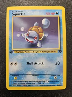 Pokemon 1st Edition Team Rocket Squirtle 68/82 NEAR MINT - Image 1