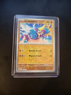 English Pokemon Reverse Holo Crabrawler - 114/197 - Common - Rev - Image 1