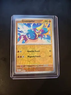 English Pokemon Reverse Holo Crabrawler - 114/197 - Common - Rev - Image 2