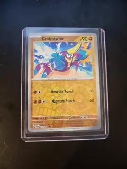 English Pokemon Reverse Holo Crabrawler - 114/197 - Common - Rev - Image 5