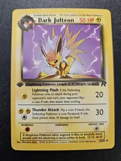 Pokemon 1st Edition Team Rocket Dark Jolteon 38/82 NEAR MINT - Image 1