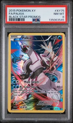 2015 POKEMON BLACK STAR PROMO PALKIA #XY75 PSA 8 - Image 1