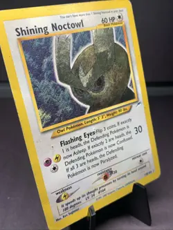 Pokemon TCG Shining Noctowl 110/105 Neo Destiny Set Holo Rare WOTC VTG 2002 - Image 3