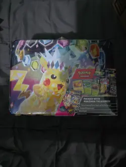Pokemon TCG: Fall 2024 Collector Chest (Surging Sparks Theme) Pikachu Lunch Box - Image 1