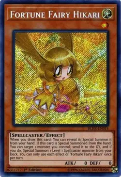 Fortune Fairy Hikari - BLHR-EN014 - Secret Rare - 1st Edition Near Mint Yugioh C - Image 1