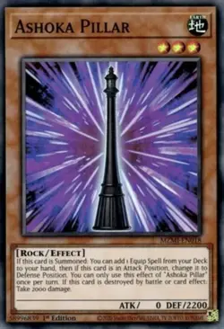 Ashoka Pillar - MZMI-EN018 - Super Rare - 1st Edition Near Mint Yugioh Card - Image 1