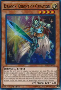 Dragon Knight of Creation - SR02-EN002 - Super Rare - 1st Edition Near Mint Yugi - Image 1