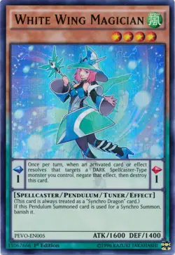 White Wing Magician - PEVO-EN005 - Ultra Rare - 1st Edition Near Mint Yugioh Car - Image 1
