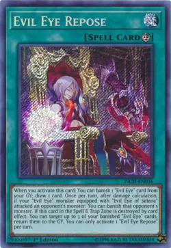 Evil Eye Repose - INCH-EN036 - Secret Rare - 1st Edition Near Mint Yugioh Card - Image 1