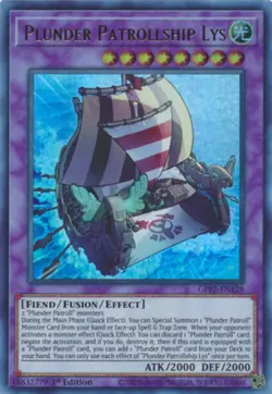 Plunder Patrollship Lys - GFP2-EN128 - Ultra Rare - 1st Edition Near Mint Yugioh - Image 1