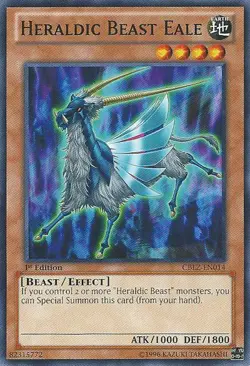 Heraldic Beast Eale - CBLZ-EN014 - Common - Unlimited Edition Near Mint Yugioh C - Image 1