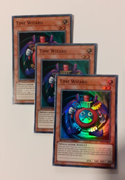 3 x Time Wizard (PLAYSET) SUPER RARE Unlimited VLP STP1-EN008 - Image 1