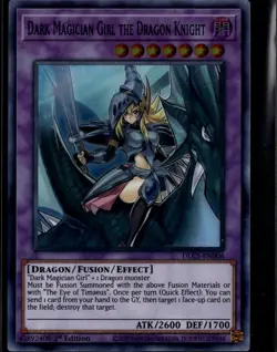 Yu-Gi-Oh! Dark Magician Girl the Dragon Knight Purple Ultra Rare DLCS-EN006 - Image 1