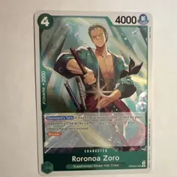 One Piece Roronoa Zoro PRB02-006 Foil Rare 4000 Power Blocker - Image 1