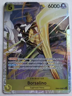 One Piece OPTCG English Borsalino SR EB04-058 SR - NM - Image 1
