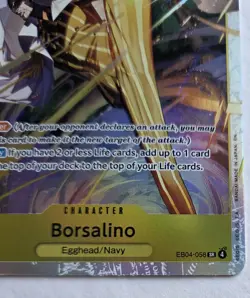 One Piece OPTCG English Borsalino SR EB04-058 SR - NM - Image 5