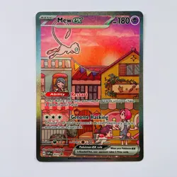 Mew EX SVP 053 Pokemon TCG Scarlet Violet 151 Black Star Promo Full Art - Image 1