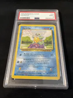 1999 Pokemon Game Squirtle #63 PSA 9 MINT - Image 3