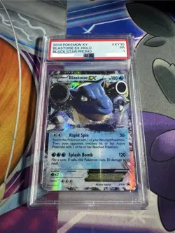 Pokemon Blastoise EX XY30 PSA 1 Mint Ultra Rare 2014 Black Star Promo - Image 1