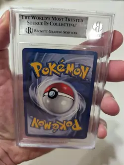 Hitmonchan Shadowless Pokemon Base Set Holo Rare #7 Graded 7.5 Vintage Pokemon - Image 5