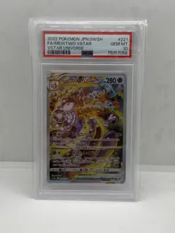 2022 POKEMON JPN SWORD & SHIELD VSTAR UNIVERSE #221 FULL ART/MEWTWO VSTAR PSA 10 - Image 1