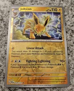 Pokemon TCG Jolteon 29/131 Reverse Holo Scarlet Violet Prismatic Evolutions - NM - Image 1