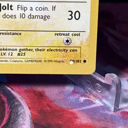 Pokemon TCG Base Set Pikachu E3 Promo MISSING INK ERROR - Image 1