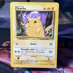 Pokemon TCG Base Set Pikachu E3 Promo MISSING INK ERROR - Image 2