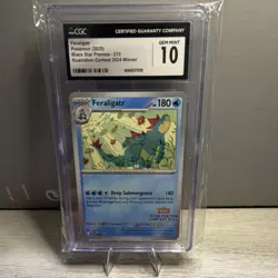 Pokemon Feraligatr Promo Sv: Scarlet & Violet 213 CGC 10 Illustration Contest 2… - Image 1