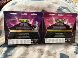 Hidden Fates Mew And Mewtwo Pin Collection Boxes Lot of 2 Sealed Pokemon - Image 2