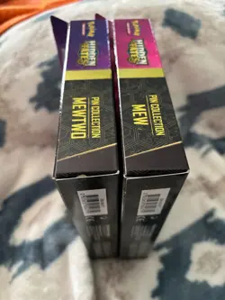 Hidden Fates Mew And Mewtwo Pin Collection Boxes Lot of 2 Sealed Pokemon - Image 3