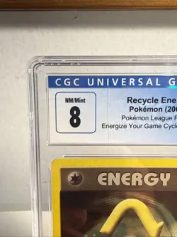 Pokemon 2002 League Holo Energy Recycle WOTC Promo CGC 8 - Image 3