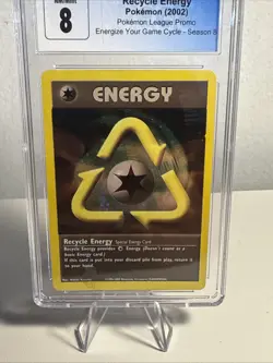 Pokemon 2002 League Holo Energy Recycle WOTC Promo CGC 8 - Image 5