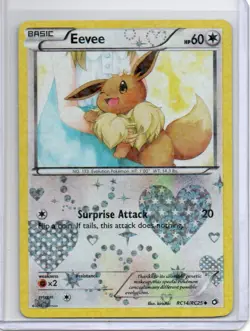 Pokemon Legendary Treasures: Radiant Collection Eevee #RC14/RC25 Uncommon,Holo - Image 1