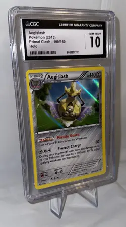 2015 Pokemon Primal Clash #100 Aegislash – Holo – CGC 10 GEM MINT - Image 4