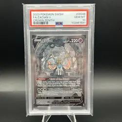 2023 POKEMON SWORD & SHIELD CROWN ZENITH #GG48 FULL ART/ZACIAN V PSA 10 - Image 1