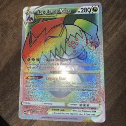 Pokemon TCG Regidrago VSTAR Secret Rare 201/195 Silver Tempest Holo English - Image 2
