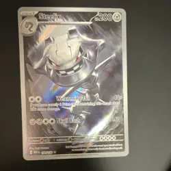 Pokemon TCG Steelix 150/132 Me01 Mega Evolution Illustration Rare Holo 200 HP - Image 1