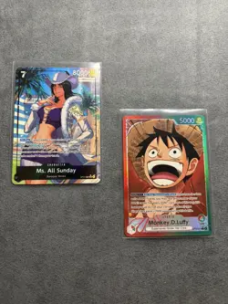 One Piece OP13 /OP14 x2 All Sunday, luffy Leader - Image 1