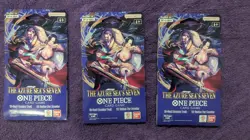One Piece The Azure Sea's Seven Card Game 3 Booster Pack's Factory sealed. - Image 1