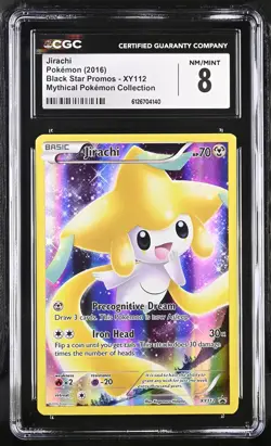 CGC 8 Jirachi 2016 Black Star Promos XY112 Mythical Collection Pokemon Card - Image 1