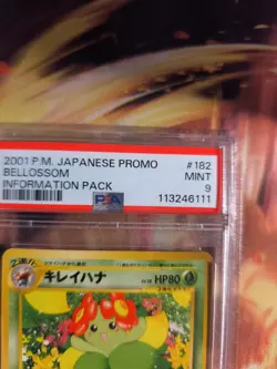 Pokemon Card Japanese Blubella Bellossom Information magazine promo 2001 PSA 9 - Image 4