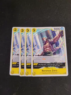 4x Roronoa Zoro (113) OP10-113 English UC Royal Blood One Piece Card Game - Image 1