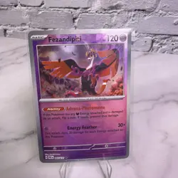 Pokemon Card Fezandipity 045/131 Prismatic Evolutions Masterball Reverse Holo NM - Image 1